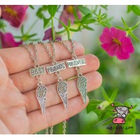 Кулон для троих друзей "Best Friends Forever. Крылышки" 